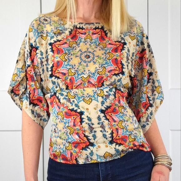Anthropologie Tops - KAS New York for Anthropologie Winterstar Blouse Size 4